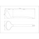 CONCHA APRECIATTA EM SILICONE COM CABO EM ACO INOX SATINADO TRAMONTINA