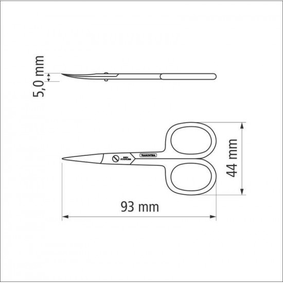 TESOURA DE UNHA E ACABAMENTOS EM ACO INOX 3.5 TRAMONTINA