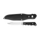FACA ESPORTE 5 FISH PRETO LAMINA DE ACO INOX E CABO DE BORRACHA TRAMONTINA