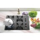 FOGAO COOKTOP FISCHER 4 BOCAS TRIPLA CHAMA INFINITY GAS MESA VIDRO PRETO