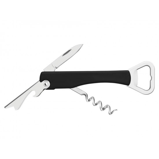 SACA ROLHAS ABRIDOR PRETO LAMINA DE ACO INOX E CABO DE ABS TRAMONTINA