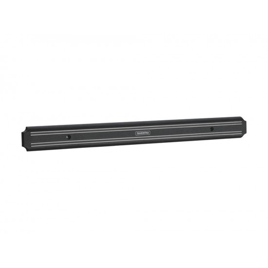 BARRA MAGNETICA PARA FACAS PRETO SUPORTE DE POLIPROPILENO IMA E ACO INOX TRAMONTINA