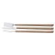 KIT PARA CHURRASCO 3 PEÇAS SORTIDOS COM LAMINAS DE ACO INOX E CABOS DE MADEIRA TRAMONTINA