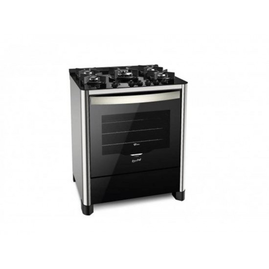 FOGÃO DE PISO FISCHER 5Q GRAND CHEFF GÁS INOX C GRILL