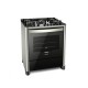 FOGAO DE PISO FISCHER 5Q GRAND CHEFF GAS SILVER BIVOLT