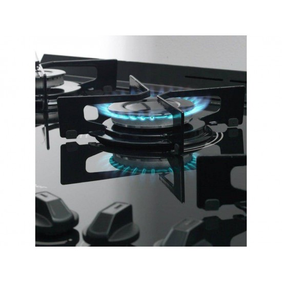 FOGAO DE PISO FISCHER 5Q GRAND CHEFF GAS SILVER BIVOLT