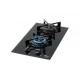 FOGAO COOKTOP FISCHER 2Q FIT LINE GAS MESA VIDRO PRETO BIVOLT