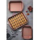 JOGO DE ASSADEIRAS VERMONT EM ALUMINIO COBRE ANTIADERENTE STARFLON T1 GRAFITE 3 PECAS TRAMONTINA