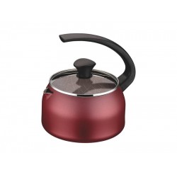 CHALEIRA PARIS TEXTURE EM ALUMINIO E EXTERNO ANTIADERENTE STARFLON MAX VERMELHO 1.9 L TRAMONTINA