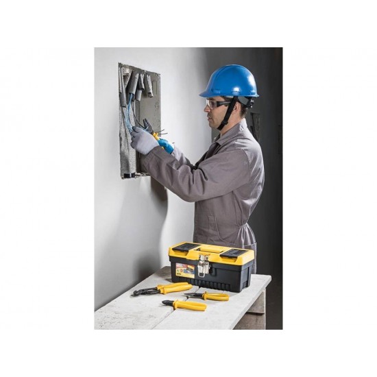 ALICATE CORTE DIAGONAL 6 FORJADO EM ACO ESPECIAL EMPUNHADURA ISOLADA PVC AMARELO TRAMONTINA