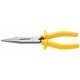 ALICATE MEIA CANA BICO LONGO 8 FORJADA EM ACO ESPECIAL EMPUNHADURA ISOLADA PVC AMARELO TRAMONTINA