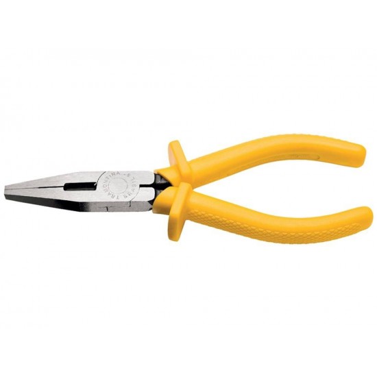 ALICATE BICO CHATO 6 FORJADA EM ACO ESPECIAL EMPUNHADURA ISOLADA PVC AMARELO TRAMONTINA