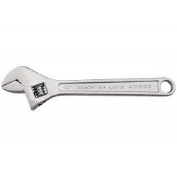 CHAVE AJUSTAVEL PARA PORCAS 10 FORJADA EM ACO CARBONO CROMADA ABERTURA MAXIMA 28 MM TRAMONTINA