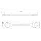CHAVE FIXA 14X15 MM CORPO FORJADO EM ACO ESPECIAL ACABAMENTO CROMADO BOCAS CALIBRADAS TRAMONTINA