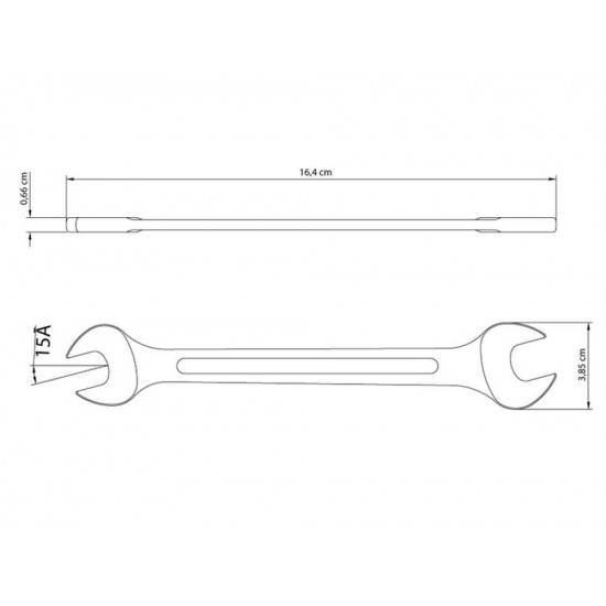 CHAVE FIXA 16X17 MM CORPO FORJADO EM ACO ESPECIAL ACABAMENTO CROMADO BOCAS CALIBRADAS TRAMONTINA