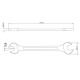 CHAVE FIXA 16X17 MM CORPO FORJADO EM ACO ESPECIAL ACABAMENTO CROMADO BOCAS CALIBRADAS TRAMONTINA