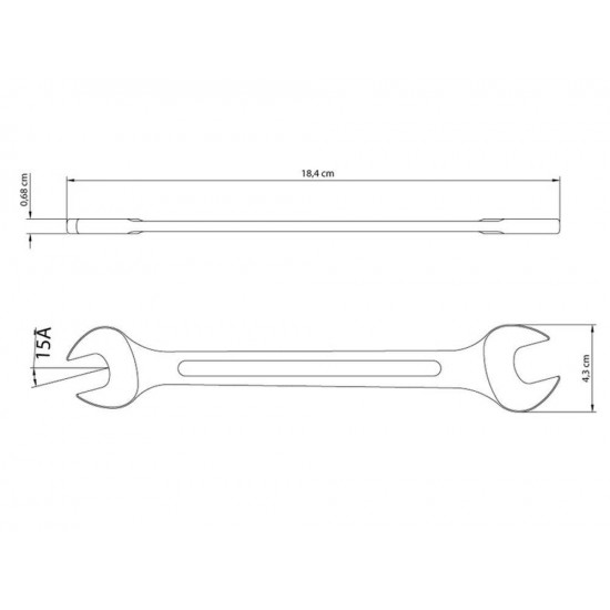 CHAVE FIXA 18X19 MM CORPO FORJADO EM ACO ESPECIAL ACABAMENTO CROMADO BOCAS CALIBRADAS TRAMONTINA