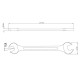 CHAVE FIXA 21X23 MM CORPO FORJADO EM ACO ESPECIAL ACABAMENTO CROMADO BOCAS CALIBRADAS TRAMONTINA