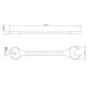 CHAVE FIXA 25X28 MM CORPO FORJADO EM ACO ESPECIAL ACABAMENTO CROMADO BOCAS CALIBRADAS TRAMONTINA