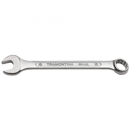 CHAVE COMBINADA 6 MM CORPO EM ACO ESPECIAL CROMADO BOCAS CALIBRADS PESCOCO CURTO TRAMONTINA