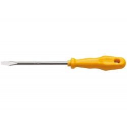 CHAVE DE FENDA PONTA CHATA 1 8X3 HASTE EM ACO ESPECIAL CABO INJETADO EM PP COR AMARELO TRAMONTINA