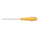 CHAVE DE FENDA PONTA CHATA 1 8X4 HASTE EM ACO ESPECIAL CABO INJETADO EM PP COR AMARELO TRAMONTINA