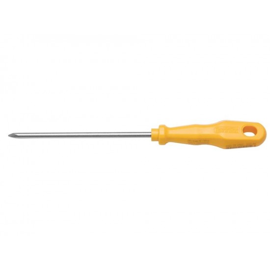 CHAVE DE FENDA PONTA CRUZADA 3 16X5 HASTE EM ACO ESPECIAL CABO INJETADO EM PP AMARELO TRAMONTINA