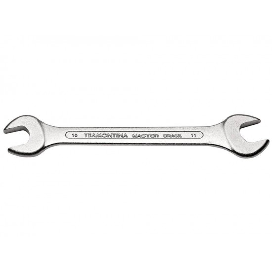 CHAVE FIXA 10X11MM CORPO FORJADO EM ACO ESPECIAL ACABAMENTO CROMADO BOCAS USINADAS TRAMONTINA