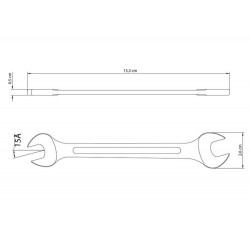 CHAVE FIXA 10X11MM CORPO FORJADO EM ACO ESPECIAL ACABAMENTO CROMADO BOCAS USINADAS TRAMONTINA