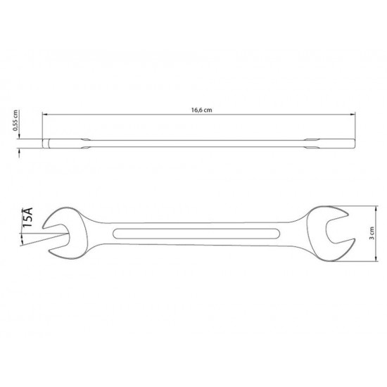 CHAVE FIXA 12X13MM CORPO FORJADO EM ACO ESPECIAL ACABAMENTO CROMADO BOCAS USINADAS TRAMONTINA