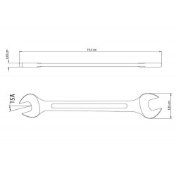 CHAVE FIXA 16X17MM CORPO FORJADO EM ACO ESPECIAL ACABAMENTO CROMADO BOCAS USINADAS TRAMONTINA