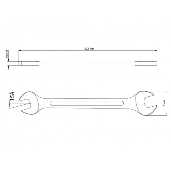 CHAVE FIXA 20X22MM CORPO FORJADO EM ACO ESPECIAL ACABAMENTO CROMADO BOCAS USINADAS TRAMONTINA