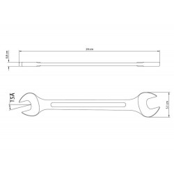 CHAVE FIXA 21X23MM CORPO FORJADO EM ACO ESPECIAL ACABAMENTO CROMADO BOCAS USINADAS TRAMONTINA