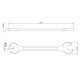 CHAVE FIXA 21X23MM CORPO FORJADO EM ACO ESPECIAL ACABAMENTO CROMADO BOCAS USINADAS TRAMONTINA