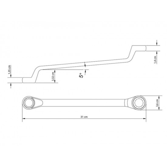 CHAVE ESTRELA 21X23MM CORPO FORJADO EM ACO ESPECIAL ACABAMENTO CROMADO BOCAS USINADAS TRAMONTINA