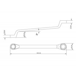 CHAVE ESTRELA 25X28 MM CORPO FORJADO EM ACO ESPECIAL ACABAMENTO CROMADO BOCAS USINADAS TRAMONTINA