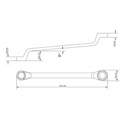 CHAVE ESTRELA 27X32MM CORPO FORJADO EM ACO ESPECIAL ACABAMENTO CROMADO BOCAS USINADAS TRAMONTINA