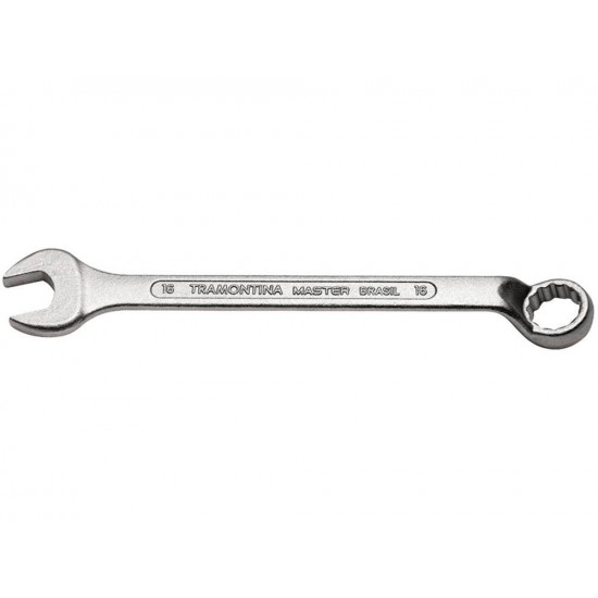 CHAVE COMBINADA COM PESCOCO 6 MM FORJADA EM ACO ESPECIAL CROMADA BOCAS USINADAS TRAMONTINA