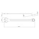 CHAVE COMBINADA COM PESCOCO 19MM FORJADA EM ACO ESPECIAL CROMADA BOCAS USINADAS TRAMONTINA
