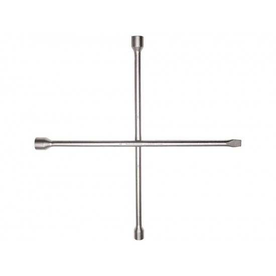 CHAVE DE RODA TIPO CRUZ 17X19X21+ESPATULA CORPO FORJADO EM ACO ESPECIAL CROMADO TRAMONTINA