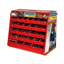 DISPLAY COM 400 BROCAS SENDO 346 BROCAS PARA ACO E 54 BROCAS PARA CONCRETO TRAMONTINA