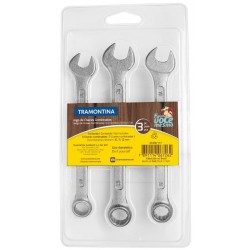 JOGO CHAVES COMBINADAS 3PCS TRAMONTINA