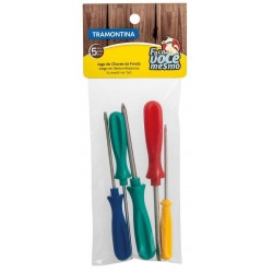 JOGO DE CHAVES DE FENDA 5 PECAS TRAMONTINA