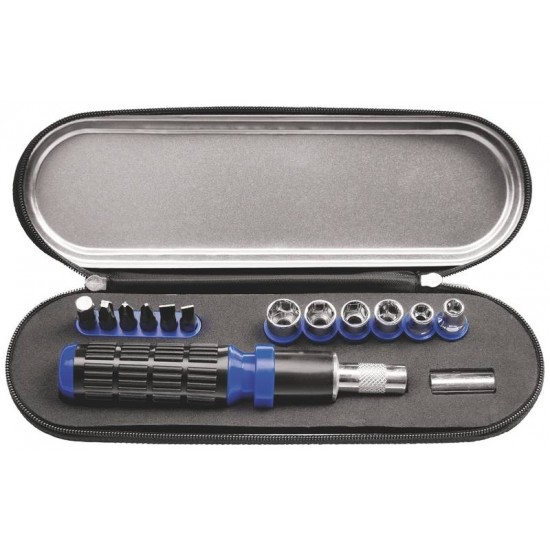ESTOJO SOQUETES E PONTEIRAS 14 PCS TRAMONTINA