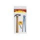 KIT DE FERRAMENTAS 3 PECAS COM 1 MARTELO + 1 TORQUES ARMADOR 12 + 1 TRENA DE 3M TRAMONTINA