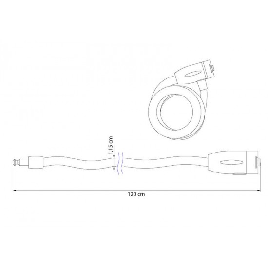 CADEADO P/ MOTO ANTIFURTO C/ CHAVE TRAMONTINA