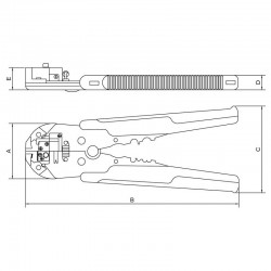 ALICATE DESENCAPADOR DE FIOS AUTOMATICO 8 TRAMONTINA