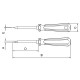 CH FENDA CHATA ISOLADA 5X150 3/16X6 TRAMONTINA