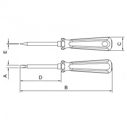 CH FENDA CHATA ISOLADA 6X150 -1/4X6 TRAMONTINA