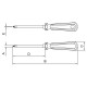 CHAVE DE FENDA ISOLADA PONTA CRUZADA EM ACO CROMO VANADIO 3X150 MM (1 8X6) TRAMONTINA